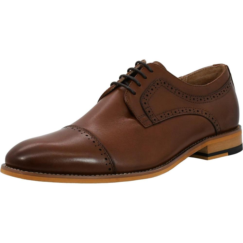 imageSTACY ADAMS Mens Dickinson CapToe Laceup OxfordChocolate