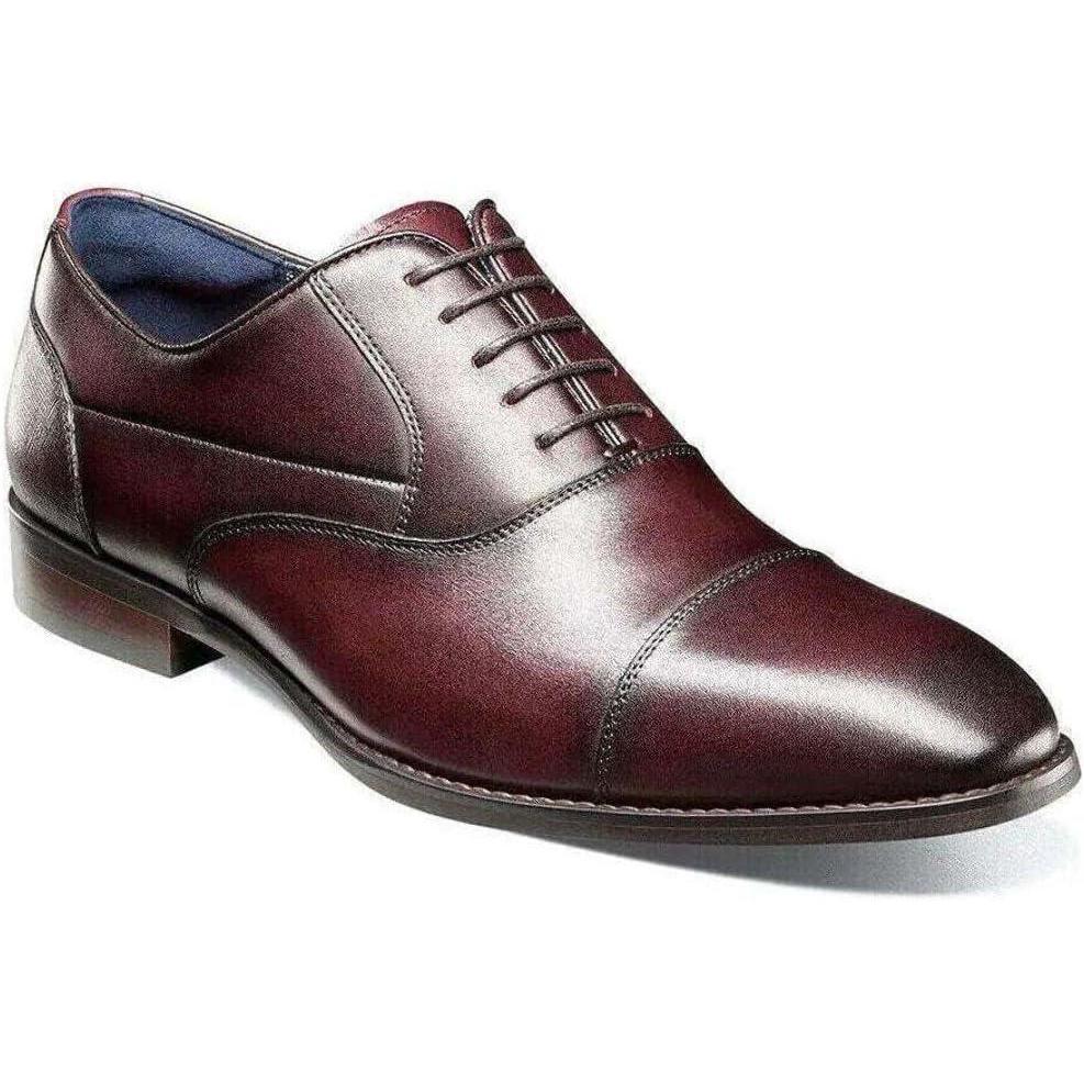 imageStacy Adams Mens Kallum Cap Toe OxfordBurgundy