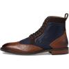 Stacy Adams Men’s Finnegan Wingtip Boot,NAVY/COGNAC,14M
