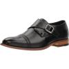 Stacy Adams Mens Desmond Cap-Toe Monk-Strap Slip-on LoaferMonk-Strap Loafer(Black)