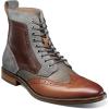 Stacy Adams Men’s, Finnegan Wingtip Lace Up Boot(Cognac Multi)