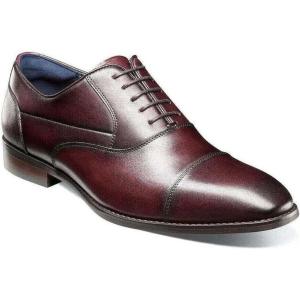 Stacy Adams Mens Kallum Cap Toe Oxford(Burgundy)