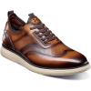Stacy Adams Mens Edgewood Wingtip Elastic Lace(Cognac)