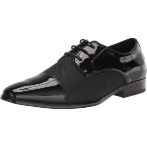 Stacy Adams Mens Pharaoh Cap Toe Oxford(Black)