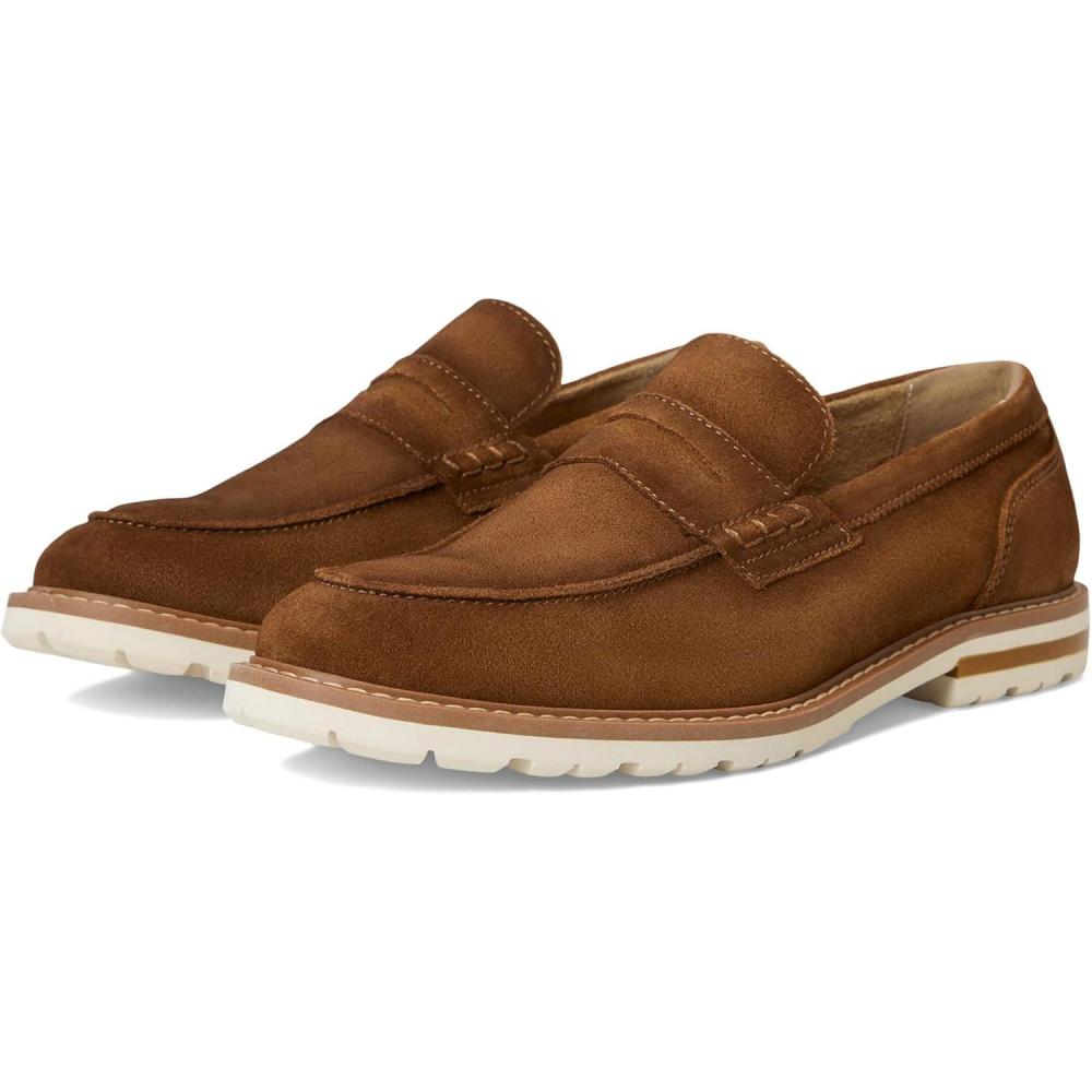 imageStacy Adams Mens Hopkins Penny Slip onBrown Suede