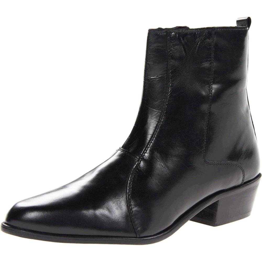 imageStacy Adams Mens Santos PlainToe Side Zipper BootBlack Leather