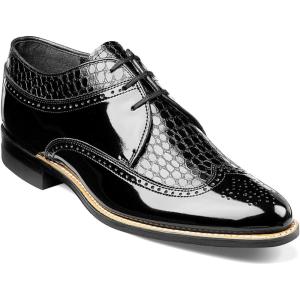 Stacy Adams Men’s Dayton Ostrich Oxford(Black)