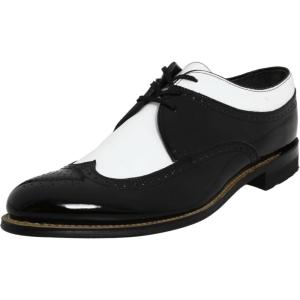 Stacy Adams Men’s Dayton Ostrich Oxford(Black/White)