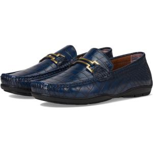 Stacy Adams Mens Embrey Moc Toe Driver(Navy)