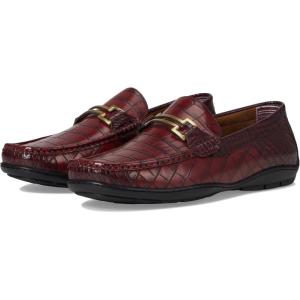Stacy Adams Mens Embrey Moc Toe Driver(Wine)