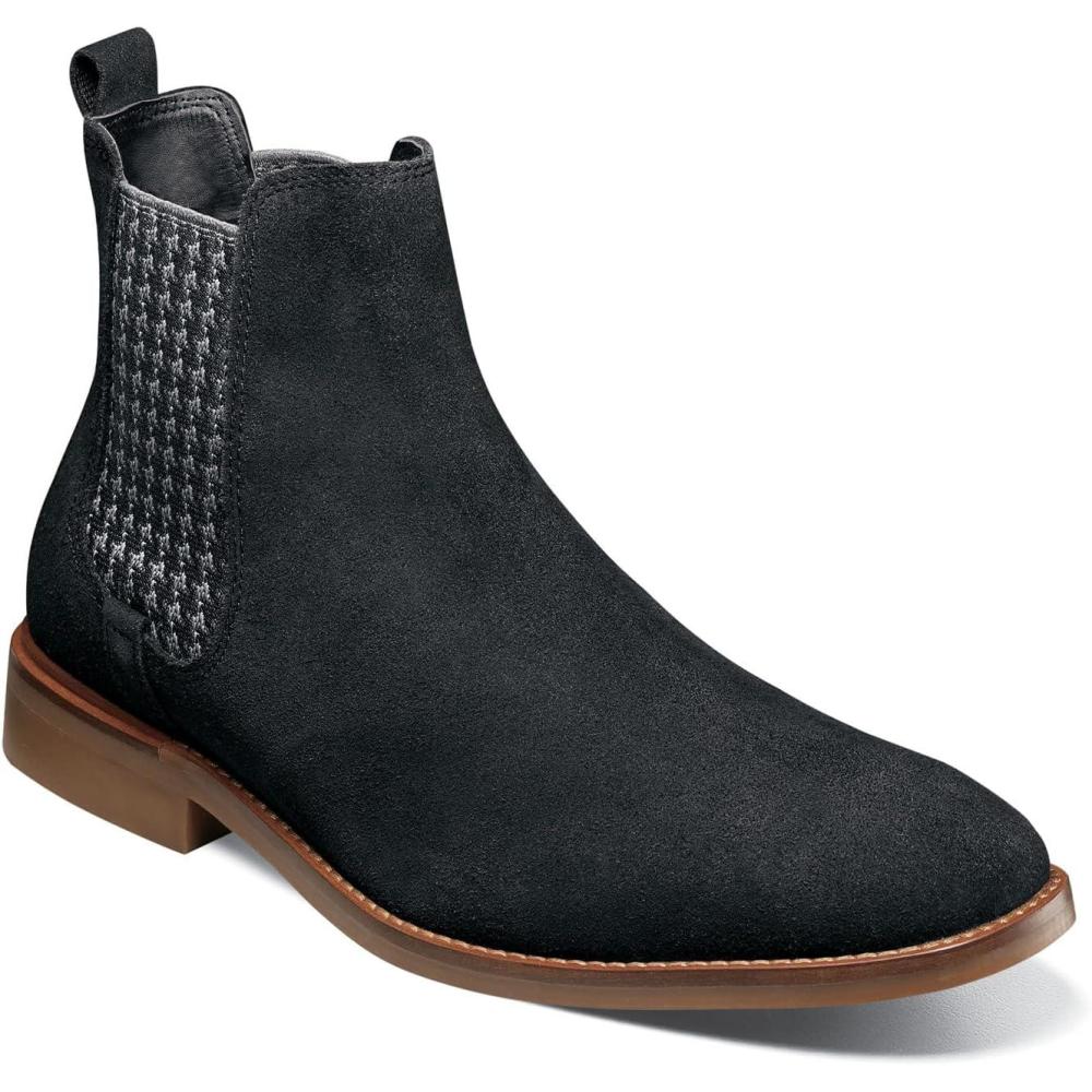 imageSTACY ADAMS mens Gabriel Chelsea BootBlack Suede