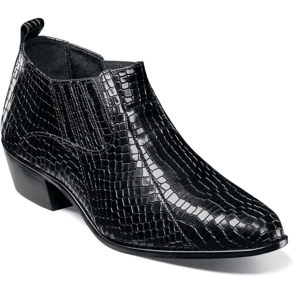 imageSTACY ADAMS mens Sandoval Heeled Ankle BootBlack