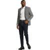 STACY ADAMS Men’s Classic Modern Blazer Jacket – Slim Fit Tweed Tailored Jacket Only(Grey)