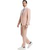 STACY ADAMS Men’s Classic 3-Piece Suit – Sharp Tailored Jacket, Sleek Vest, and Modern Slim-Fit Trousers(Blush)