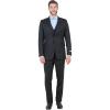 STACY ADAMS Men’s Sleek 3-Piece Suit – Slim Fit Tailored Jacket, Vest, and Slim-Fit Trousers(Black)