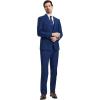STACY ADAMS Suits 3pc Suit Set, Jacket Vest and Dress Pants,Hybrid-Fit Suits(Indigo)