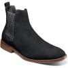 STACY ADAMS mens Gabriel Chelsea Boot(Black Suede)