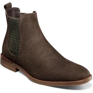 STACY ADAMS mens Gabriel Chelsea Boot(Chocolate Suede)