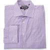 STACY ADAMS Men’s Big and Tall Gingham Check Dress Shirt(Purple)
