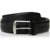 Stacy Adam’s Leather Dress Belt for Dickinson Oxford, Suits, Pants, Classic, Formal, Business, Work, Smooth Edge, Croco(Carnegie Burnished Black)