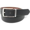 Stacy Adam’s Leather Dress Belt for Dickinson Oxford, Suits, Pants, Classic, Formal, Business, Work, Smooth Edge, Croco(Enzo Reversible Black/Cognac)