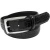 Stacy Adam’s Leather Dress Belt for Dickinson Oxford, Suits, Pants, Classic, Formal, Business, Work, Smooth Edge, Croco(Ozzie Croc Black)