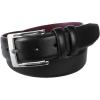 Stacy Adam’s Leather Dress Belt for Dickinson Oxford, Suits, Pants, Classic, Formal, Business, Work, Smooth Edge, Croco(Russell Black)