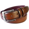 Stacy Adam’s Leather Dress Belt for Dickinson Oxford, Suits, Pants, Classic, Formal, Business, Work, Smooth Edge, Croco(Russell Cognac)