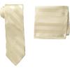 Stacy Adams Men’s Extra Long Formal Stripe Tie Set(Ivory)