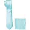 Stacy Adams Men’s Satin solid Tie Set(Mint)
