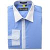 Stacy Adams Men’s Slim Fit Amsterdam Dress Shirt(Cerulean)