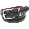 Stacy Adams mens Gustavo Faux Sede Fasion Belt(Black)