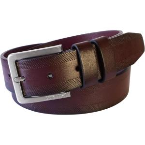 Stacy Adams mens Casual Belts(Burgundy James Belt)