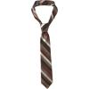 Stacy Adams Men’s Microfiber Stripped Tie Set(Brown)