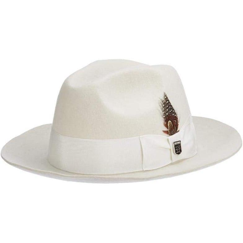 imageSTACY ADAMS Mens Felt FedoraIvory