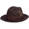 STACY ADAMS Men’s Felt Fedora(Chocolate)