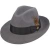 STACY ADAMS Men’s Felt Fedora(Gray)
