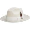 STACY ADAMS Men’s Felt Fedora(Ivory)