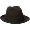 STACY ADAMS Men’s Wool Felt Pinch Front Fedora Hat(Chocolate)