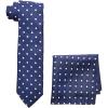 Stacy Adams Men’s Satin Dot Tie Set(Navy)