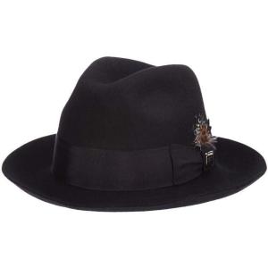 STACY ADAMS Men’s Felt Fedora(Black)