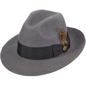 STACY ADAMS Men’s Felt Fedora(Gray)