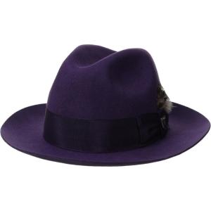 STACY ADAMS Men’s Felt Fedora(Purple)