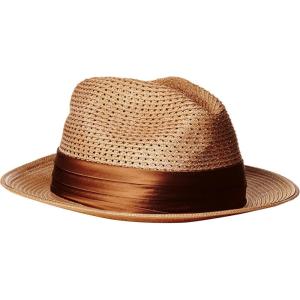 STACY ADAMS Men’s Paper Milan Pinch Front Fedora(Cognac)