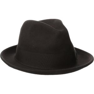 STACY ADAMS Men’s Wool Felt Pinch Front Fedora Hat(Chocolate)