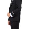STACY ADAMS Boys’ Classic 5-Piece Tuxedo Set – Blazer, Vest, Pants, Shirt & Tie(Black)