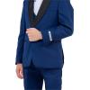 STACY ADAMS Boys’ Classic 5-Piece Tuxedo Set – Blazer, Vest, Pants, Shirt & Tie(Indigo Blue)