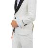 STACY ADAMS Boys’ Classic 5-Piece Tuxedo Set – Blazer, Vest, Pants, Shirt & Tie(Ivory)