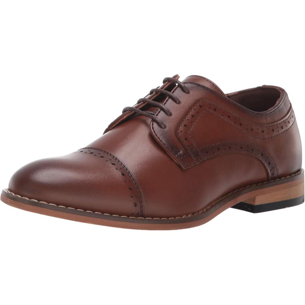 image:imageStacy Adams Boys Dickinson CapToe OxfordCognac