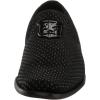 Stacy Adams Boys Swagger Studded Ornament Slip on Loafer(Black)